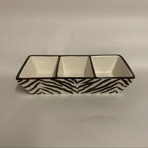 Daniel Cremieux Expedition Divided Zebra Dish